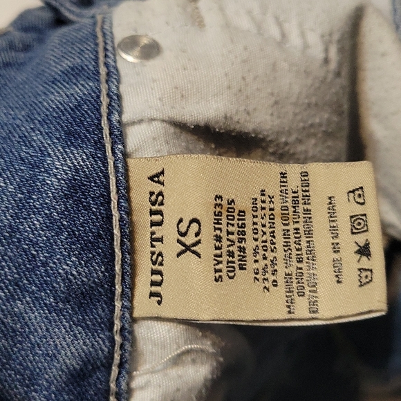 Just USA light wash denim shorts size extra small - Picture 7 of 7
